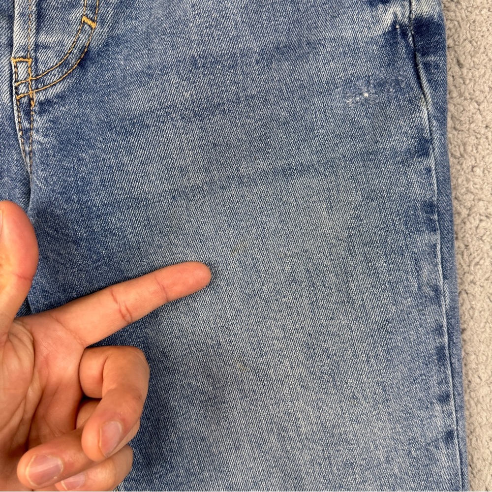 We The Free Jeans Womens 26 Med Wash High Rise Split Hem Full Length 70s Bootcut - Picture 10 of 16